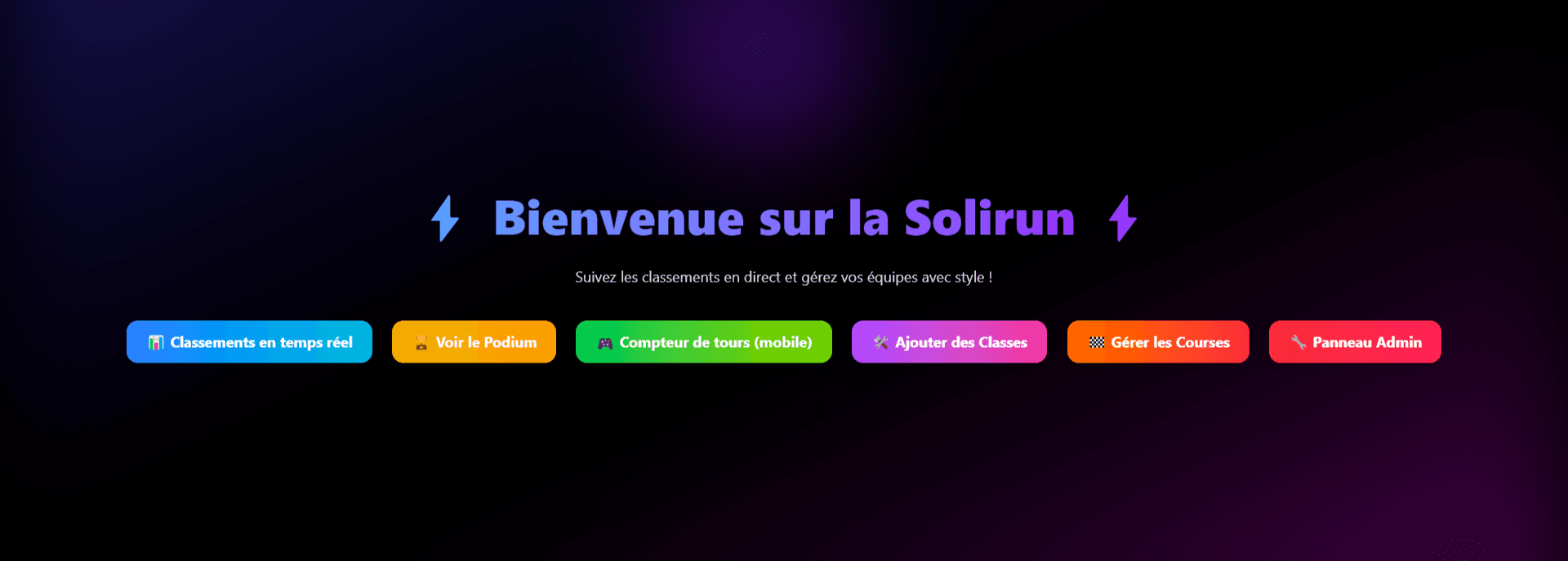 Application pour l'évènement caritatif du lycée Fulbert : La Solirun